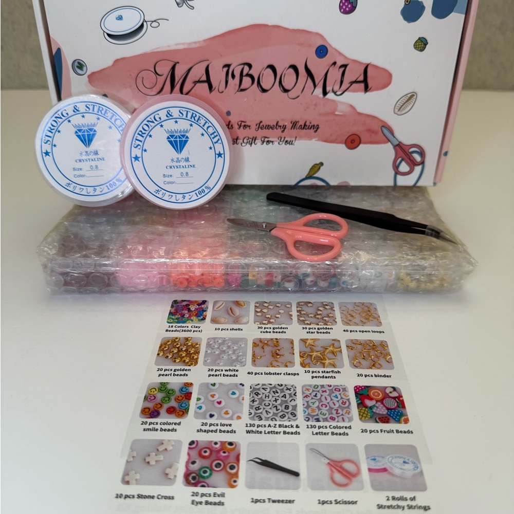Jewelry Making Kit with Tools and Beads